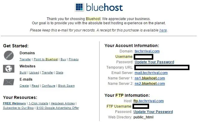 Bluehost Email
