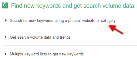 Google Keyword Planner