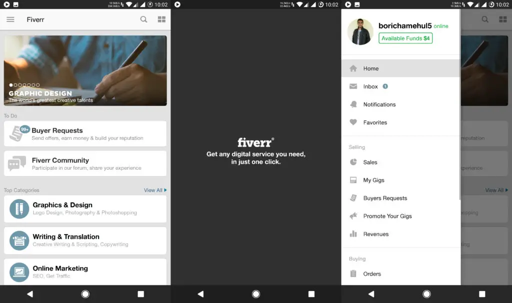 Fiverr Android App