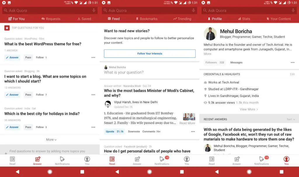 Quora Android App