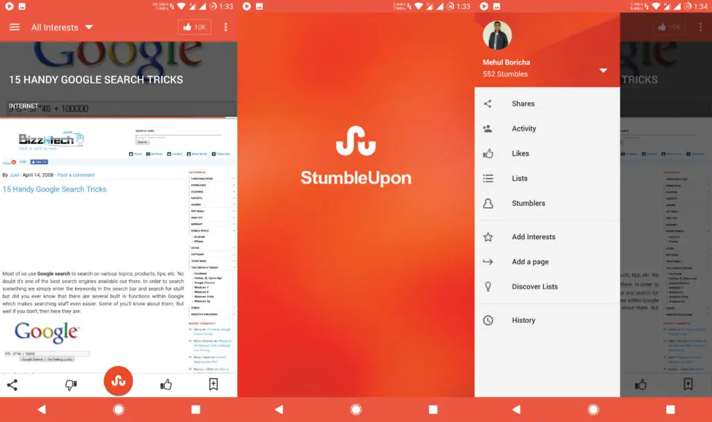 Stumbledupon - Best Apps For Android