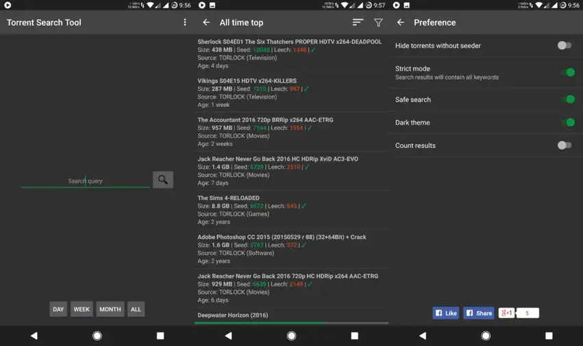 Torrent Search Android App