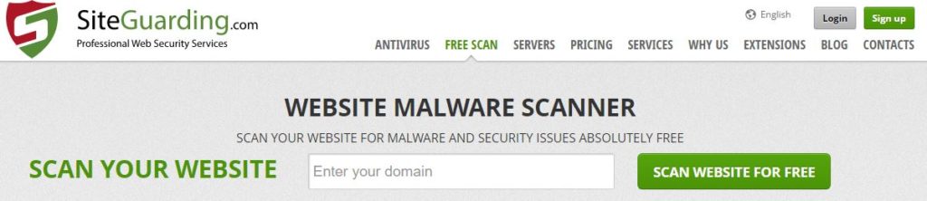 Siteguarding Malware Scanner