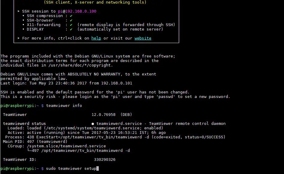 Teamviewer Raspberry Pi Headless Ssh