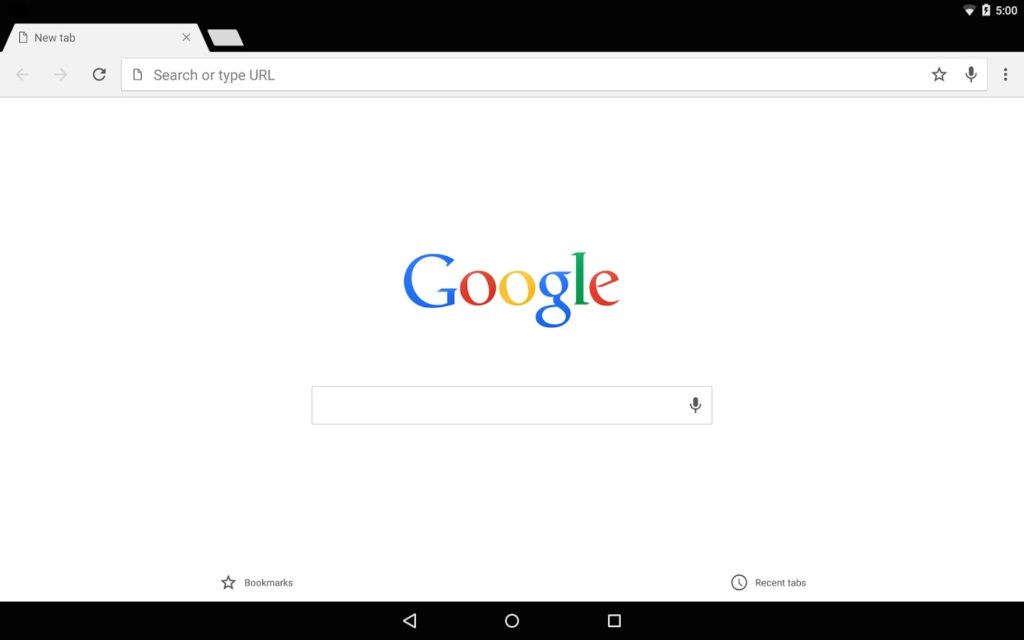 Google Chrome Interface