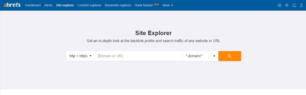 Ahrefs Site Explorer