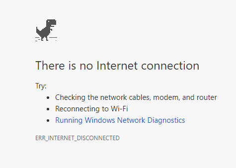 Google Chrome Dinosaur Game Offline