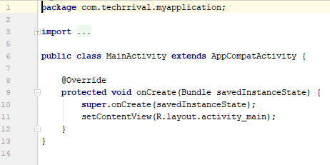 Default Mainactivity Java