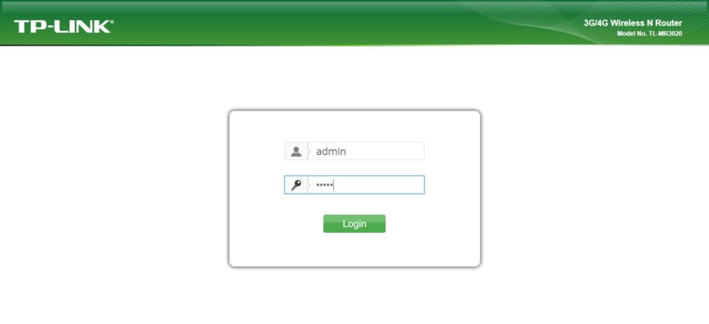 Tp-Link Mr3020 Admin Panel