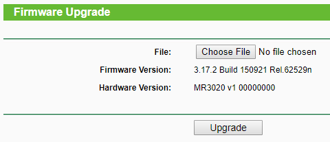 Wifi Router Firmware Upgrade