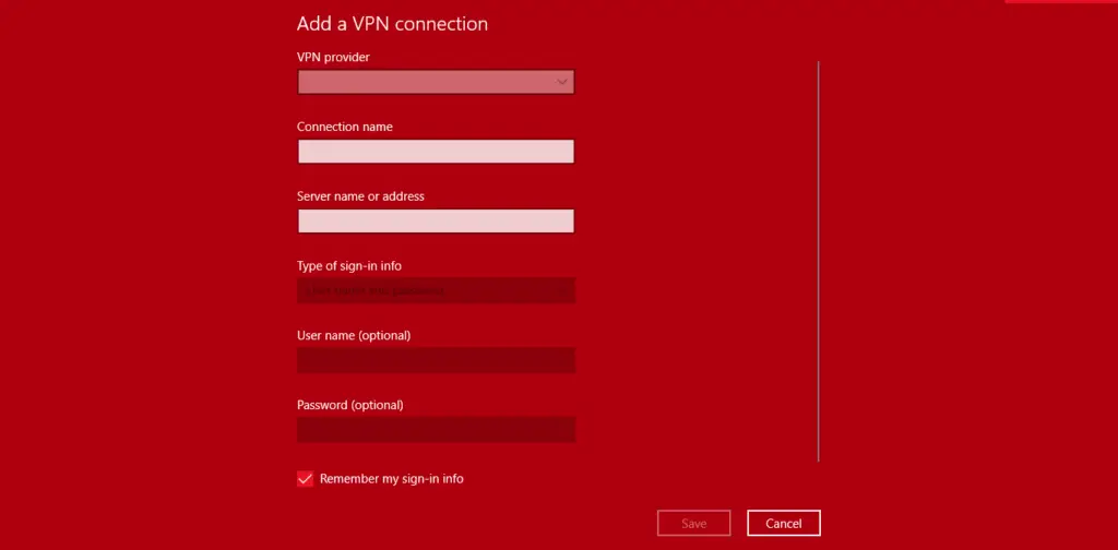 Add Vpn Windows 10