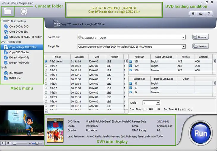 WinX DVD Copy Pro 3.9.8 free