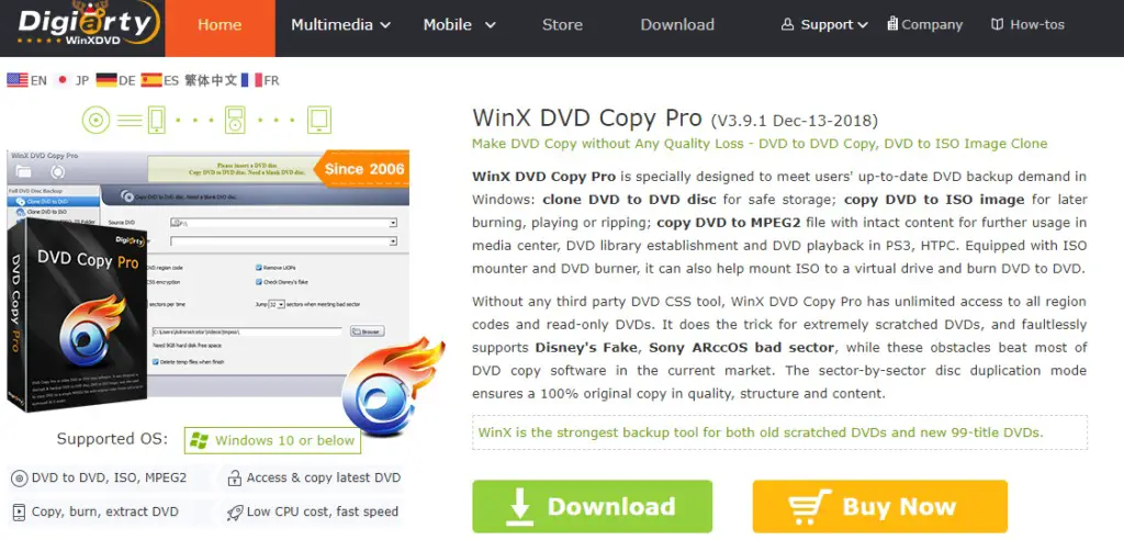download WinX DVD Copy Pro 3.9.8 free