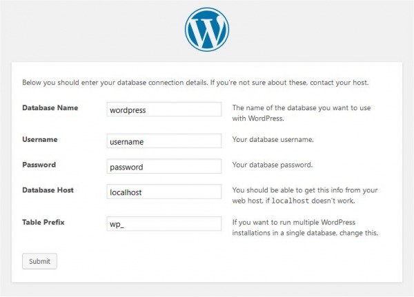 Wordpress Installation