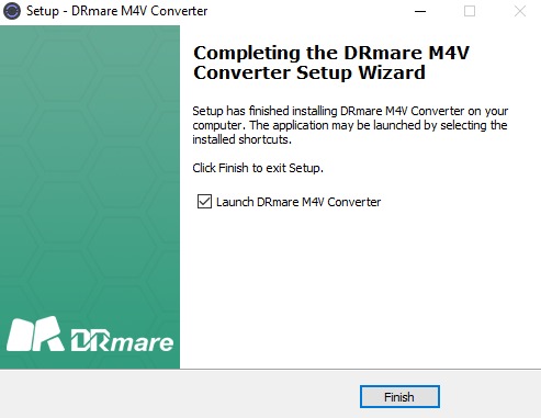 Drmare M4V Converter Installation Complete
