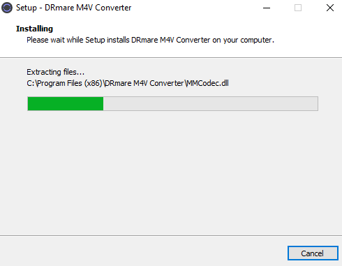 Drmare M4V Converter Installing