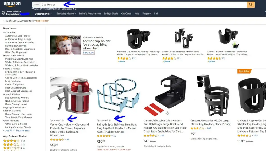 Amazon Sponsored Listing