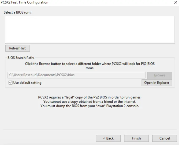 Pcsx2 First Time Configuration