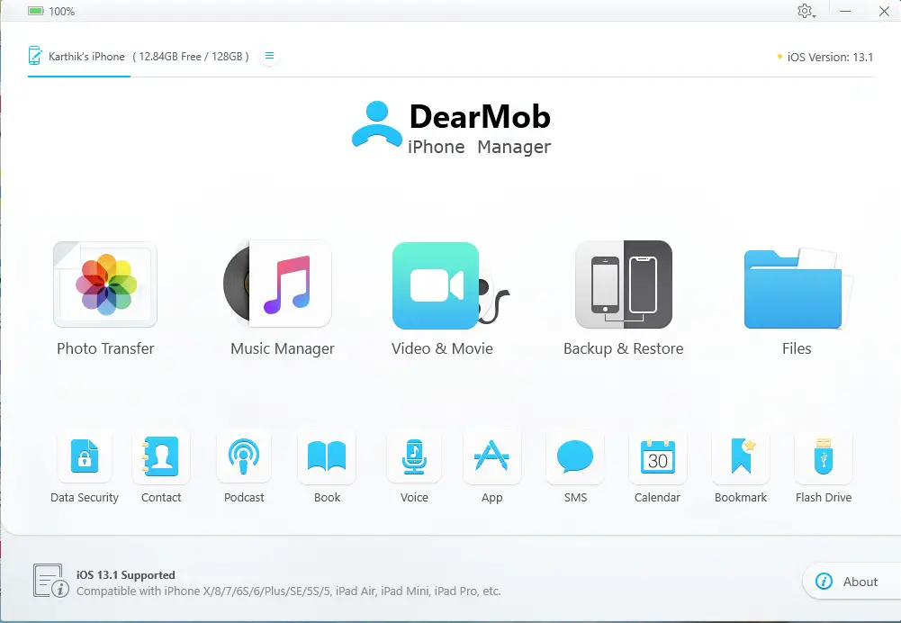 Dearmob Iphone Manager Home