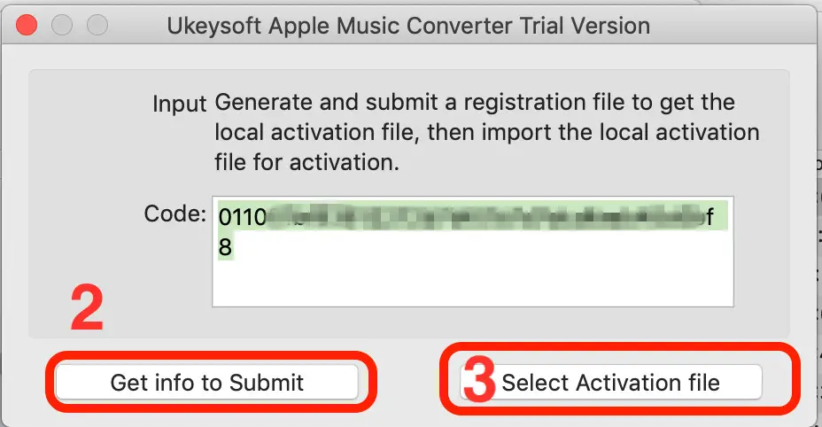 Ukeysoft Apple Music Converter Activate Manually