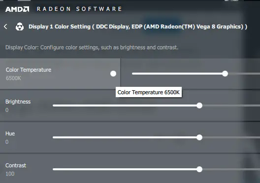 Amd Color Settings