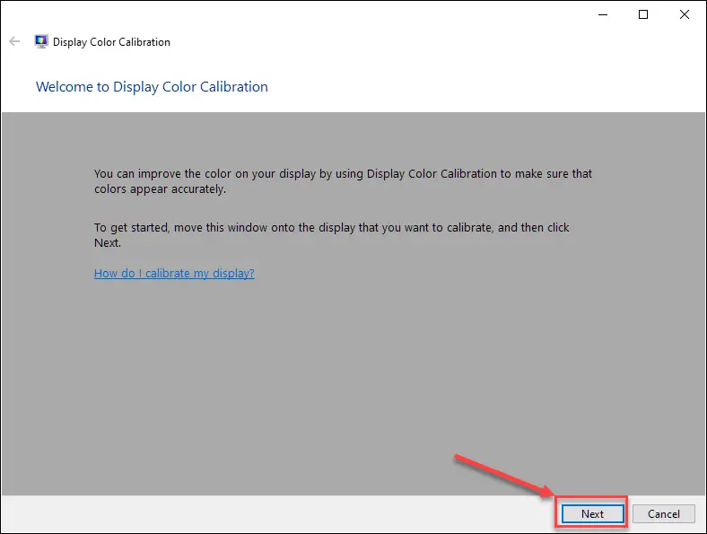 Windows Display Color Calibration