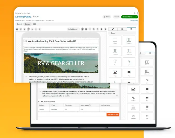 OroCommerce eCommerce platform advanced WYSIWYG editor