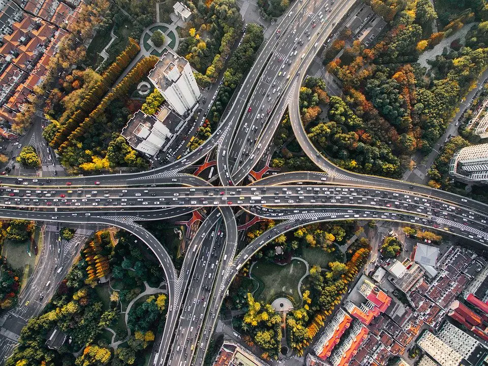 Aerial View Traffic