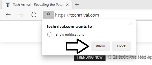 Allow Notifications