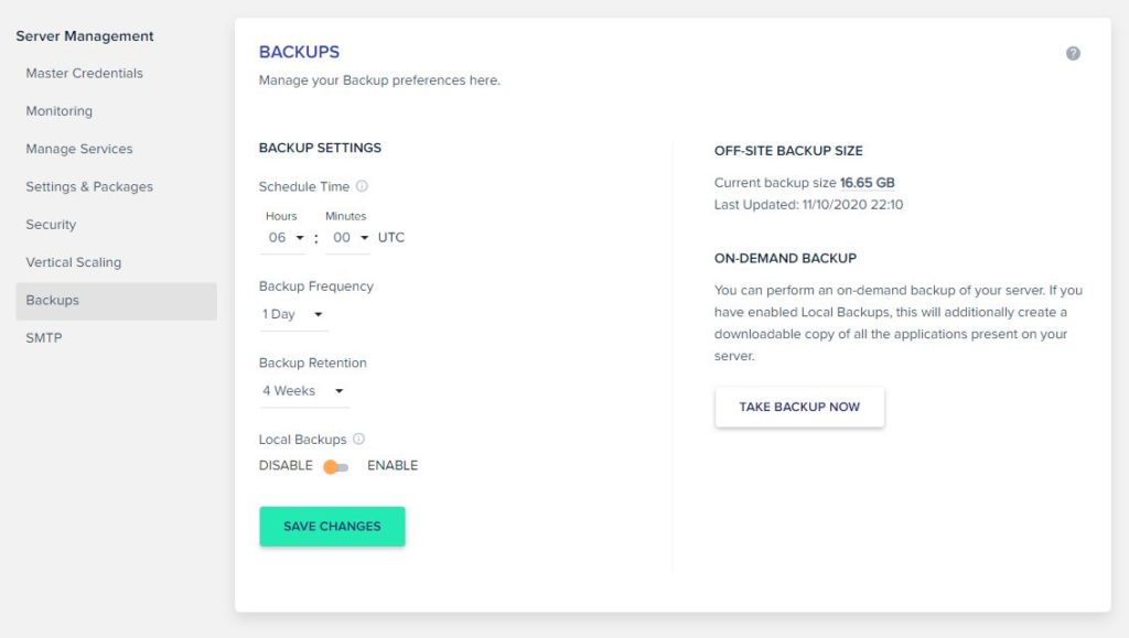 Cloudways Backup