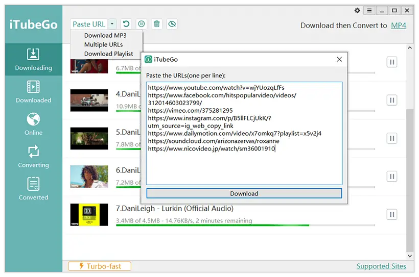 iTubeGo YouTube Downloader for windows instal