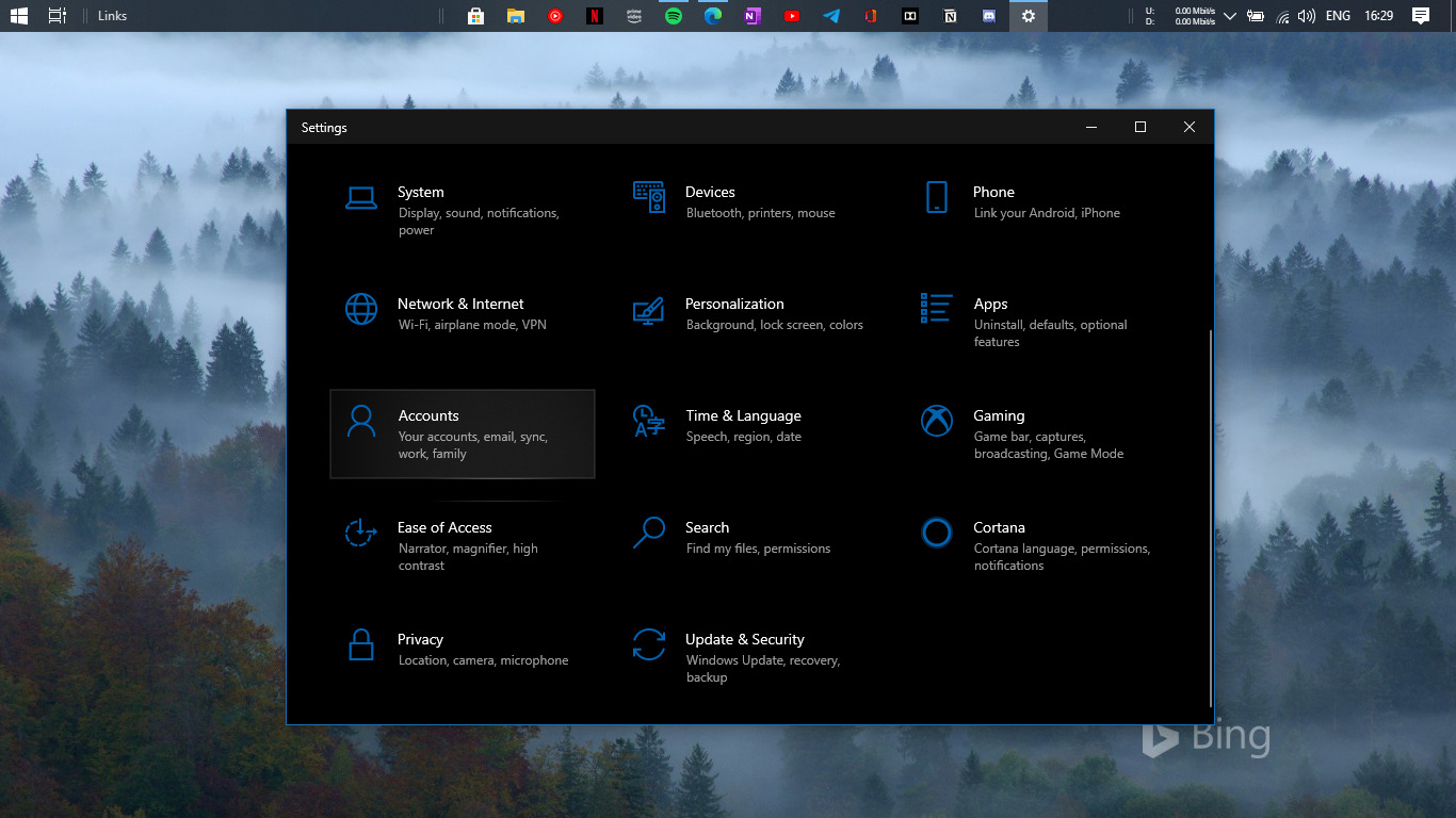 Windows 10 - Settings