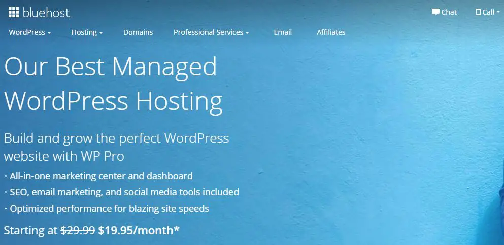 Bluehost Managed Wordpress Hosting