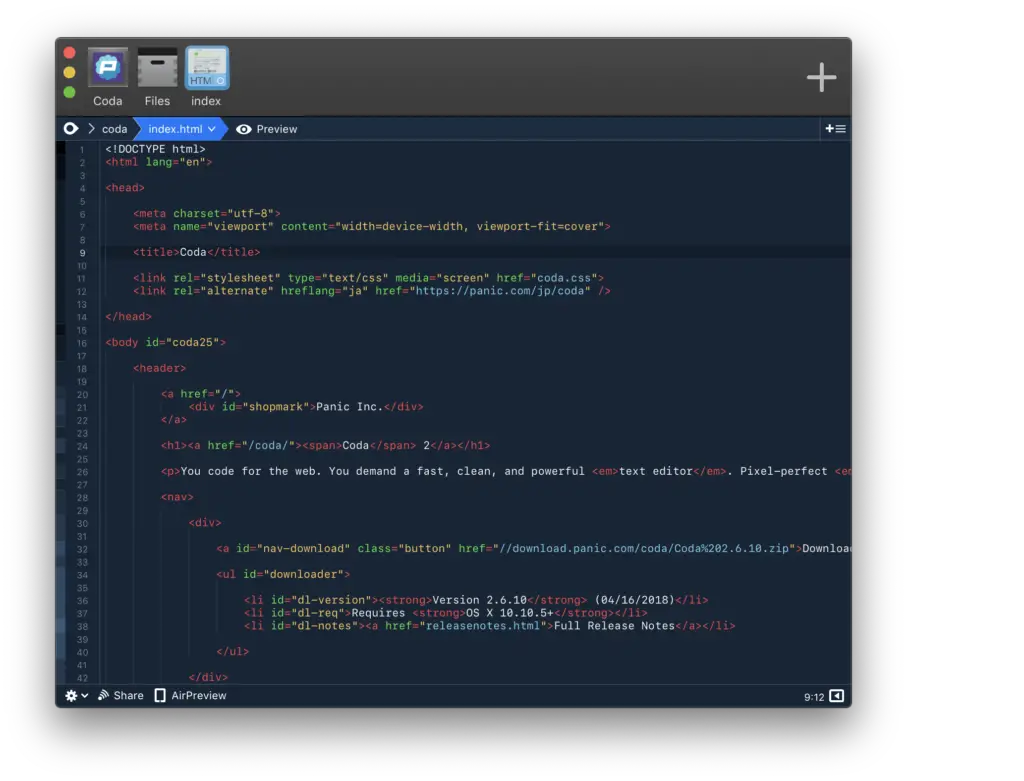 Coda 2 For Macos