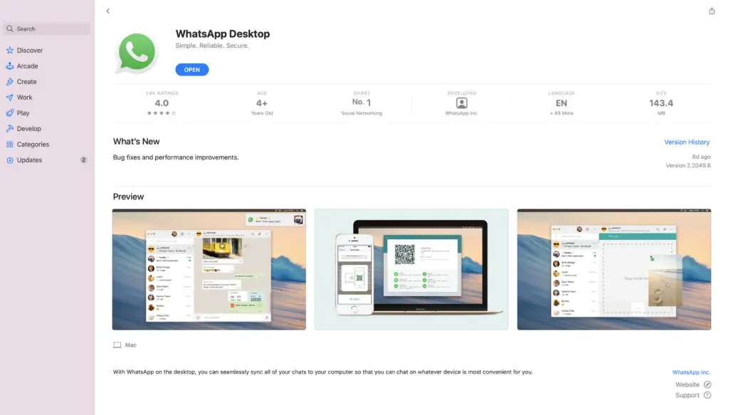 Whatsapp Macos App Store