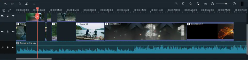 Wondershare Filmora - Timeline