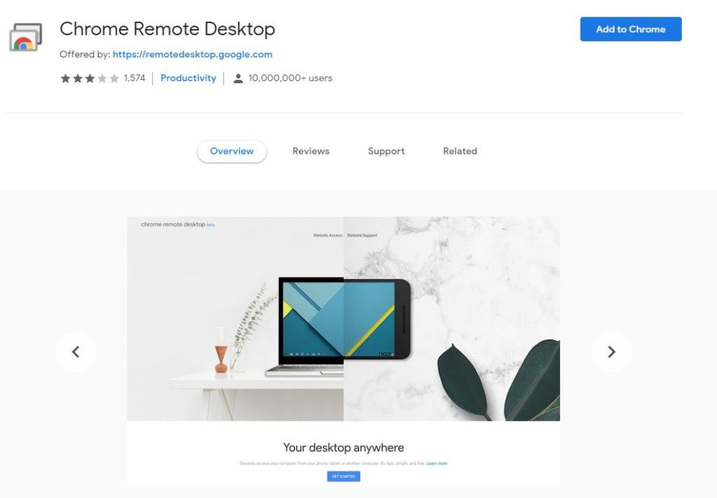 Chrome Remote Desktop