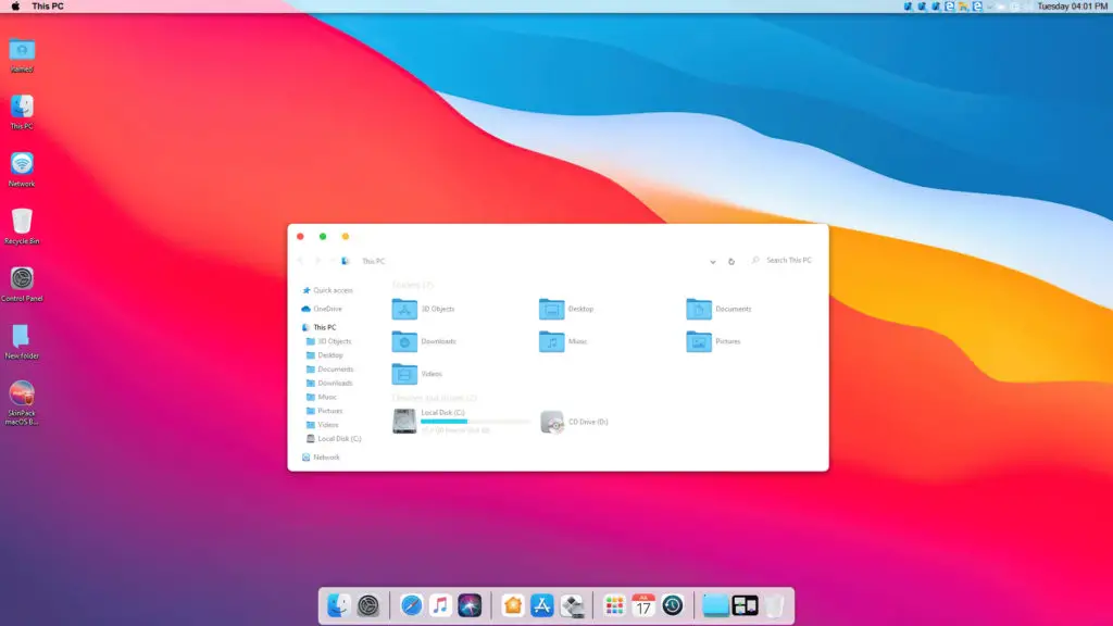 windows 10 theme mac