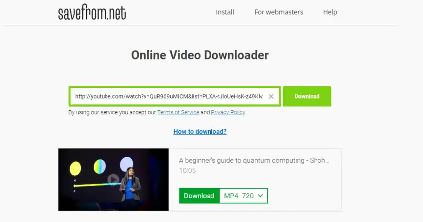 How To Download Youtube Videos - Savefromnet