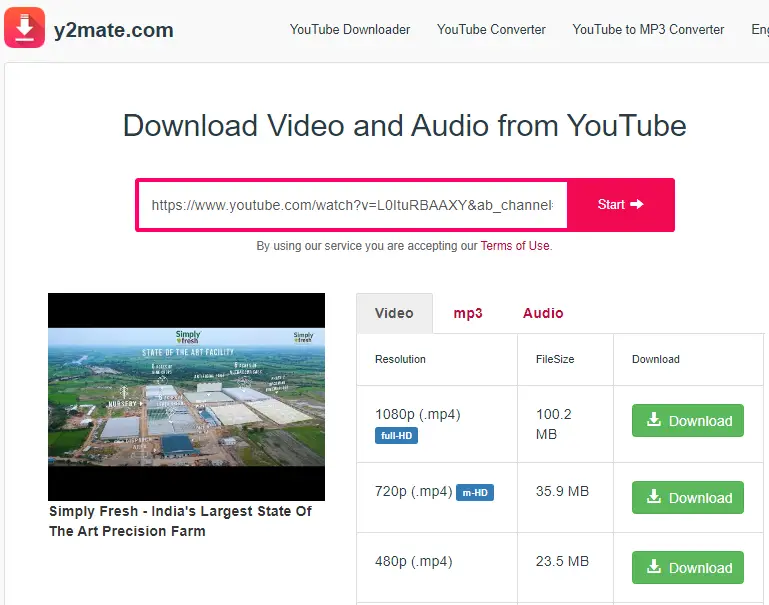 youtube downloader online y2mate