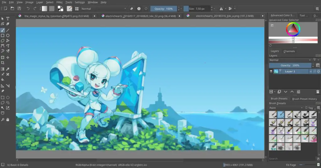 krita drawing software