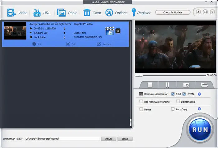 WinX Video Converter