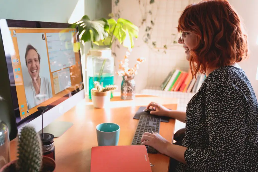 Woman On Video Call