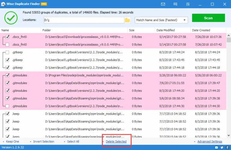 duplicate file finder remover old versions