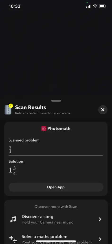 Snapchat - Solve Math Problem