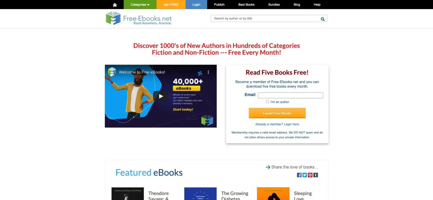 19 Best sites to Download Free eBooks