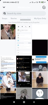 Snapchat Camera Roll