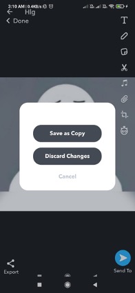 Snapchat Filter Save As Copy