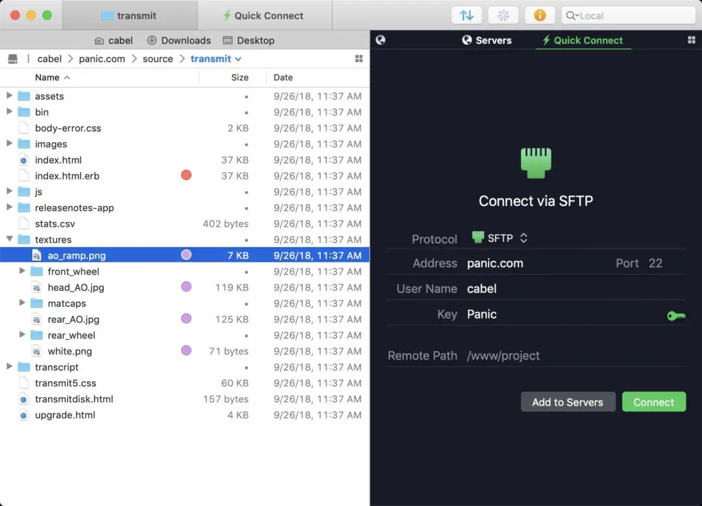 free graphical sftp for mac