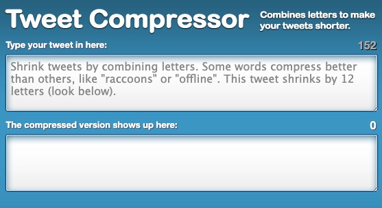 Tweet Compressor